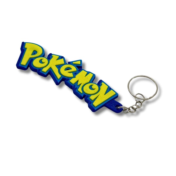 2x Pokemon nøglering kæde lynlås ophæng