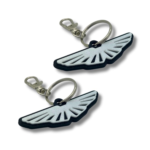 2x Keyring Clip On & Go karabinnøkkelring for Aston Martin
