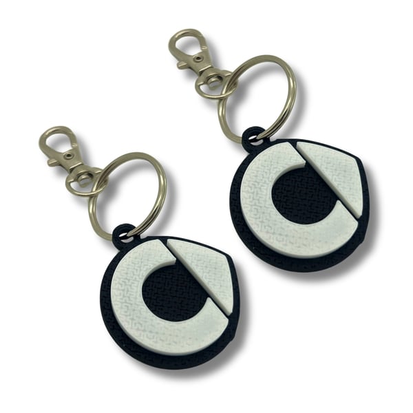 2x Keyring Clip On & Go karabinnøkkelring for Smart