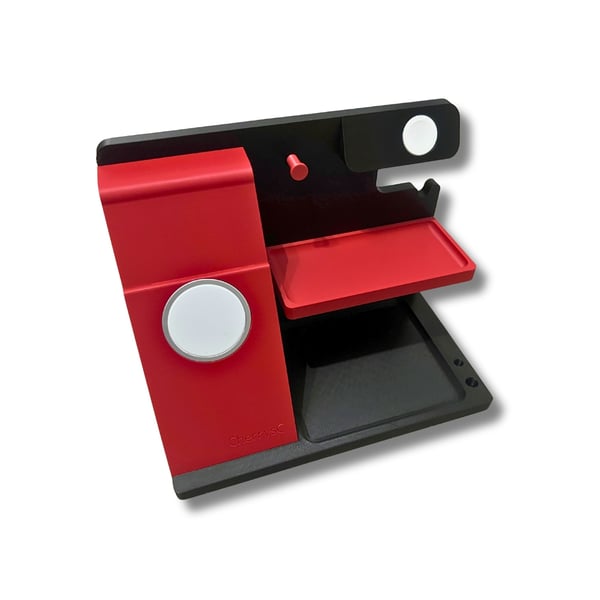 Nattbordsorganisator med ladestasjon for iPhone og Apple-enheter