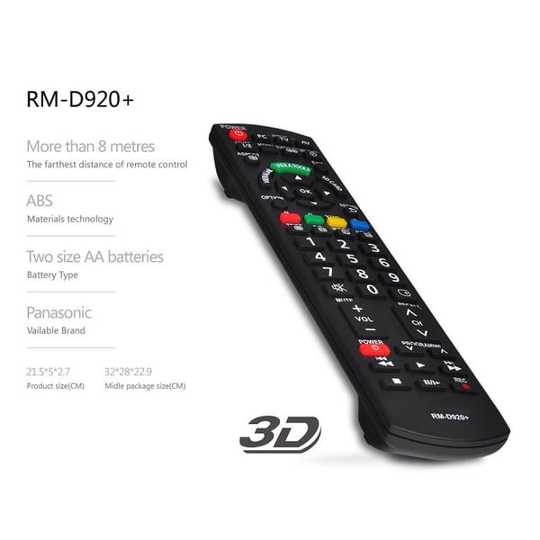 Universal TV-fjernkontroll RM-D920+ for Panasonic