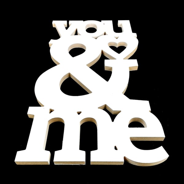 You & Me valentines day love home decoration 53cm