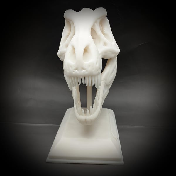 Tyrannosaurus Rex halloween skalle dekorasjon T-rex med stativ