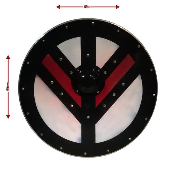 Norse Viking Lagertha Historical Templar Shield SWE43 av tre
