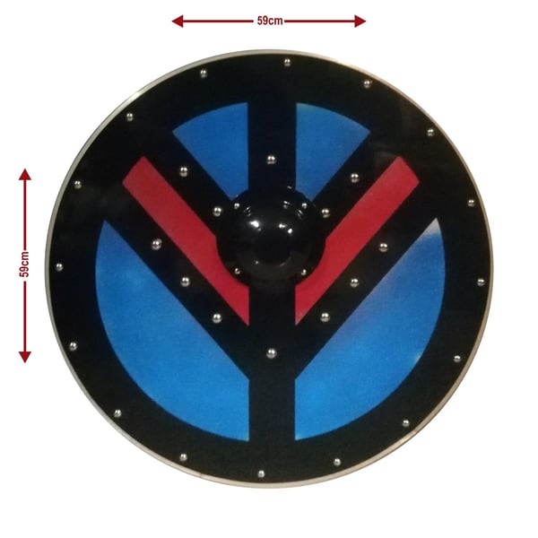 Norse Viking Lagertha Historical Templar Shield SWE44 av tre