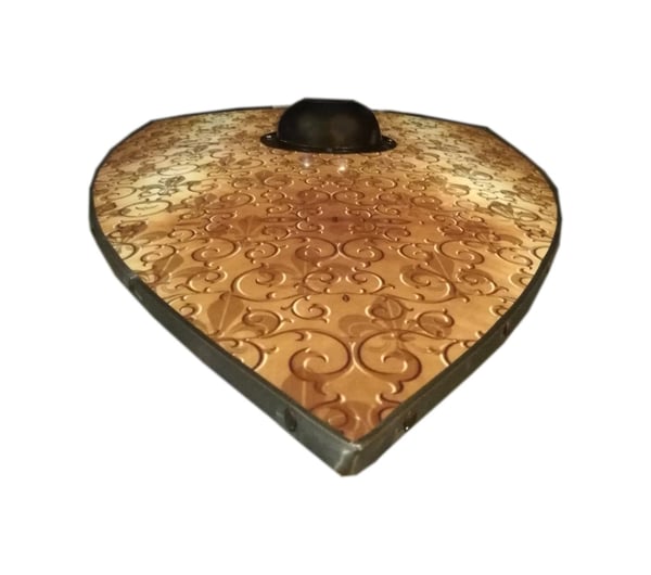 Trä Medeltida Fleur de lis Shield SWE144
