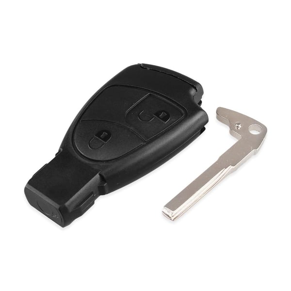2 -knapp Remote Key Shell Battery Holder for Mercedes Benz