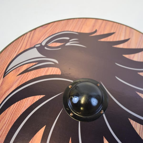 Raven of hell Viking håndlaget treskjold SWE15