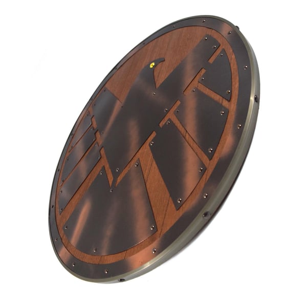 Træ Viking Dark Brown Eagle håndlavet skjold SWE45