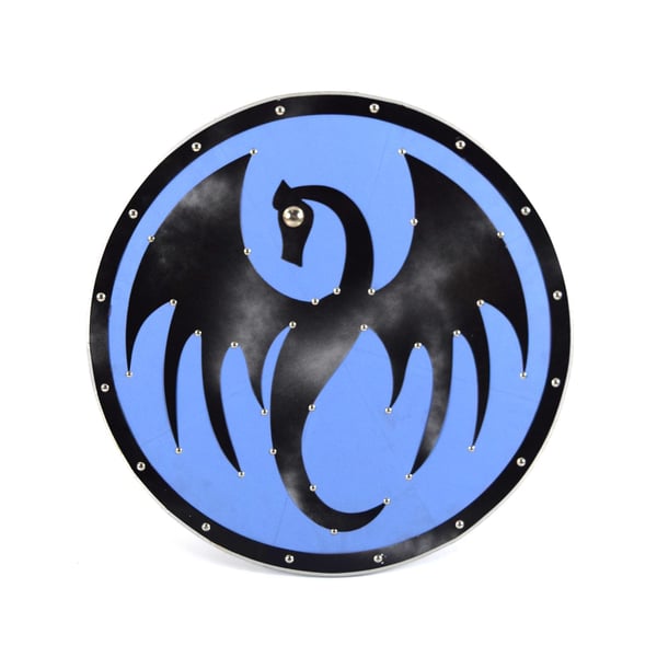 Tre/skinn middelalderske Dragon Viking Shield SWE61
