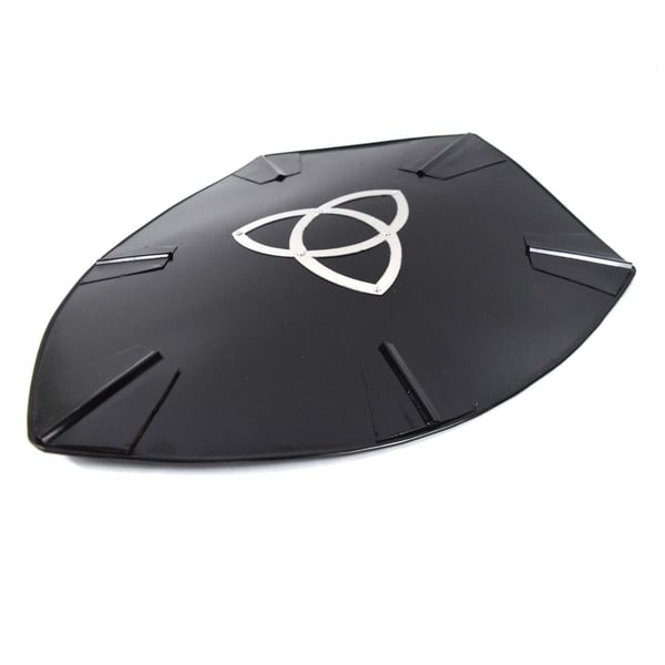 Metal Medieval Dark Knight Triangle Curved Shield SWE70