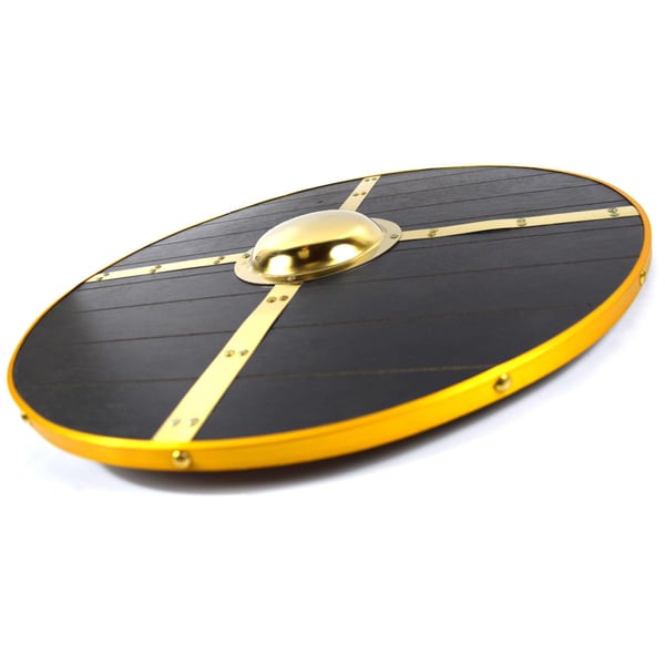 Tre middelaldersk metall Cross Viking Shield SWE170