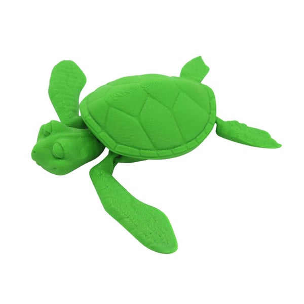 Flexi Turtle Green 12cm leketøy