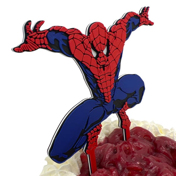 Spiderman festtårta dekoration topper