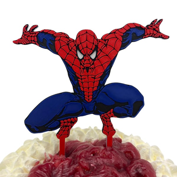 Spiderman festtårta dekoration topper Spiderman festtårta dekoration topper