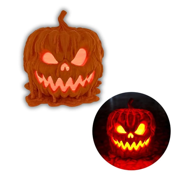 Halloween-gresskar-smeltende spøkelse Candy Bowl/Night Light