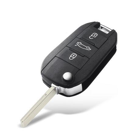 3-knapper Erstatningsnøkkel til Peugeot/Citroen