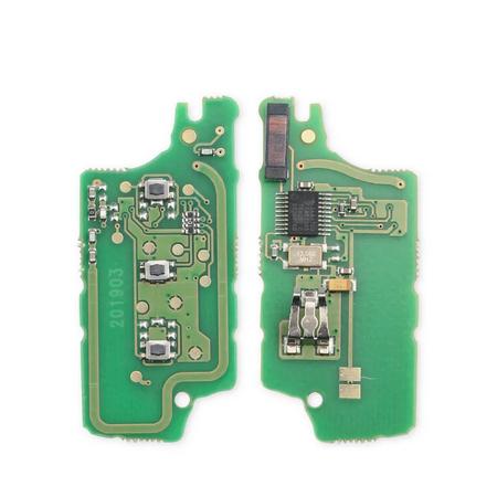 3-knapps nøkkel CE0523 433MHz ID46 chip VA2 for Peugeot