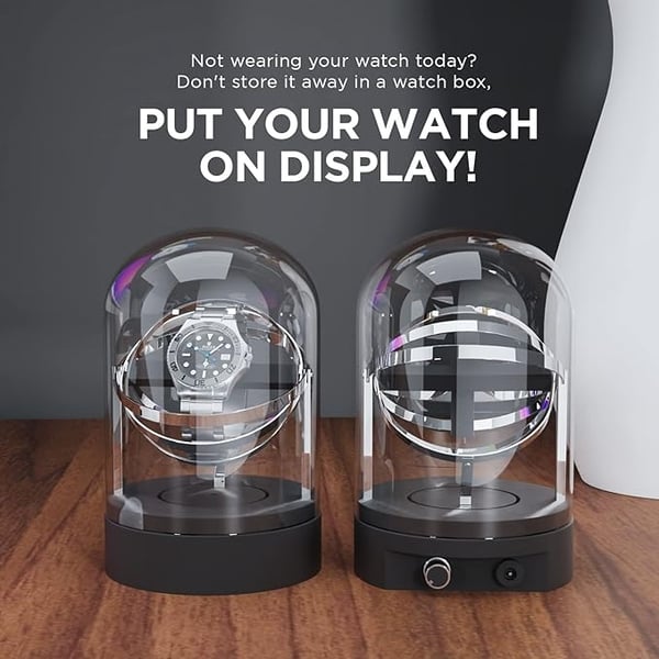 Clock Winder Glas Cup Silent Luxury Clock Box