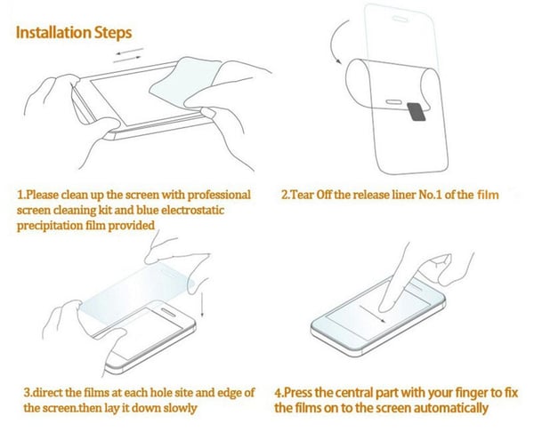 3x Fullskjermbeskytter for Samsung S10 Plus i plastisk fingeravtrykk