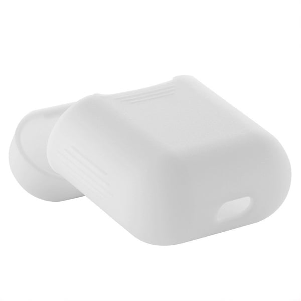 2x Silikon dekselveske til Apple Airpods / Airpods 2 - Hvit