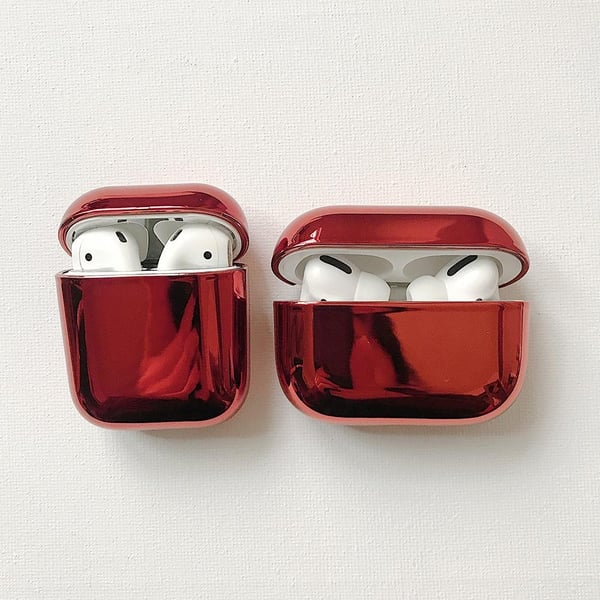 2x Rød elektroplateveske Apple Airpods PRO