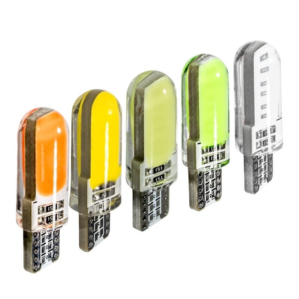 4X CANBUS T10 W5W 12 LED - Isblå