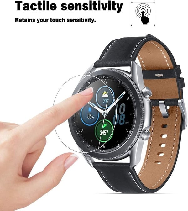 2x Skjermbeskytter for herdet glass til Samsung Galaxy Watch 45mm