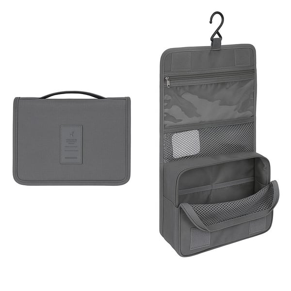 Grå Rejse Vandtæt Bærbar Kosmetik Organizer til Kvinder