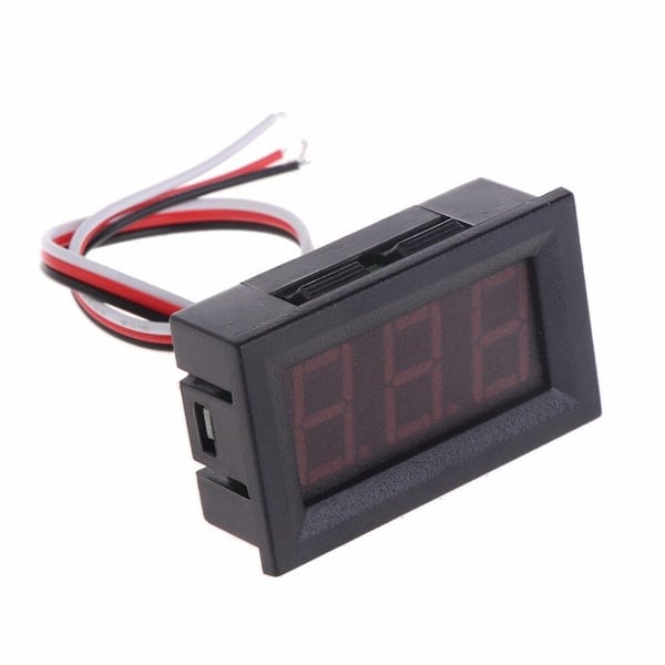 Blått digitalt voltmeter 3,3-30V