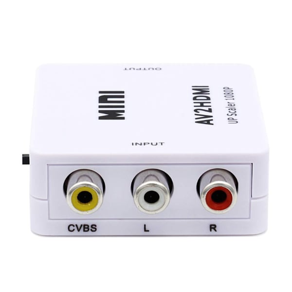 Komposit RCA CVBS AV til HDMI Converter Adapter