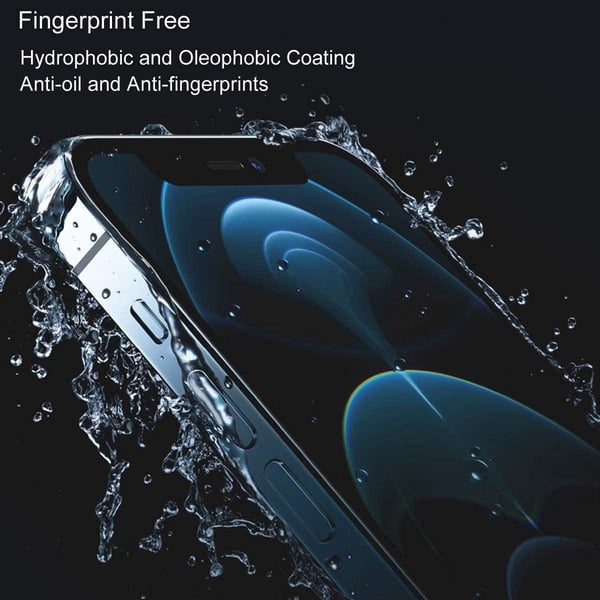 3x Herdet glassdeksel iPhone 12 Pro / iPhone 12 Dekker hele skjermen