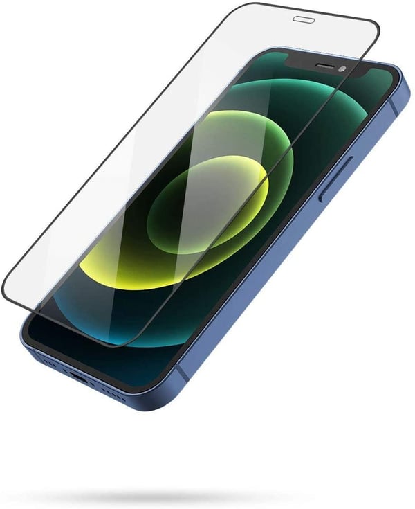3x Herdet glassdeksel iPhone 12 Pro / iPhone 12 Dekker hele skjermen