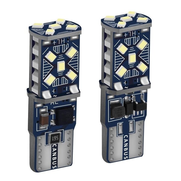 Hvid Cambus 2X T10 W5W 15 stk smd WY5W 168 501 2825 12V-24V
