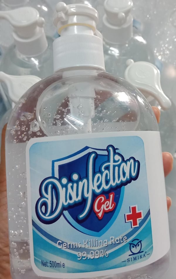 6X Hånddesinfeksjon, Håndspray Gel 500ml 75%