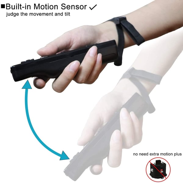 Wii Remote Plus + Nunchuck Motion Plus (musta)