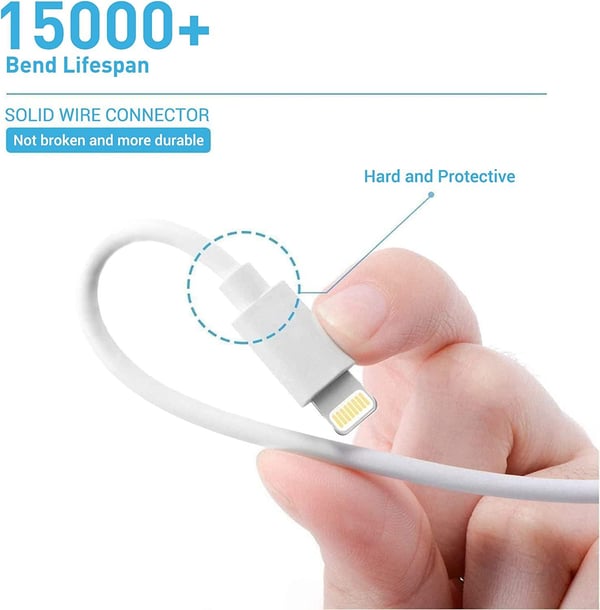 3X Lyn USB-kabel til Apple (2 meter)