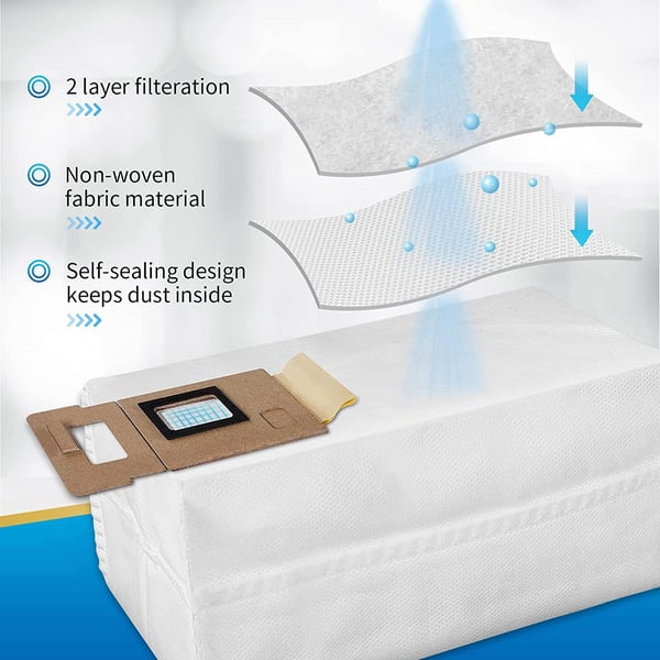 5X Roborock Dammsugarpåsar Disposable Dustbag  S7 S7+ T7S T7S+ RR0221
