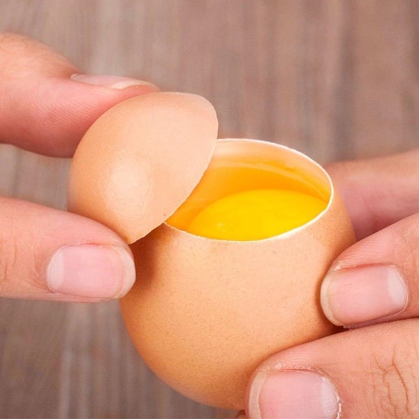 Praktisk eggetoppkutter, skallåpner, eggeåpner i metall
