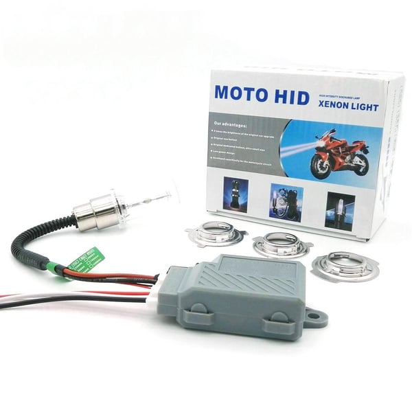 Xenonsett for Motorsykkel ATV, snøscooter H6M H4 BA20D 6K