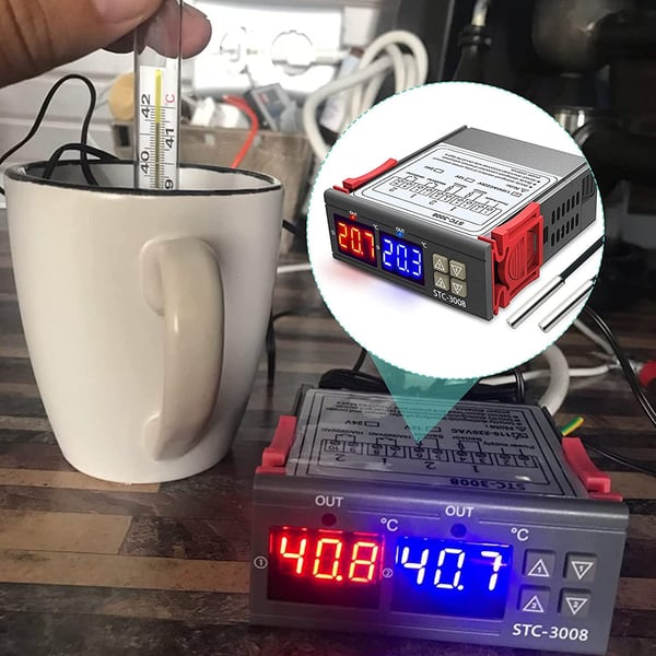 STC-3008 220V Temperaturregulator, PID-regulator