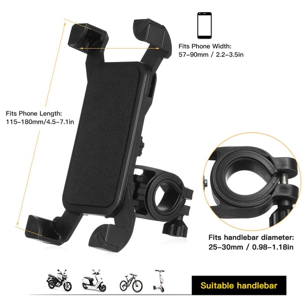 Universal mobiltelefonholder sykkel elektrisk spark motorsykkel for mobiltelefon