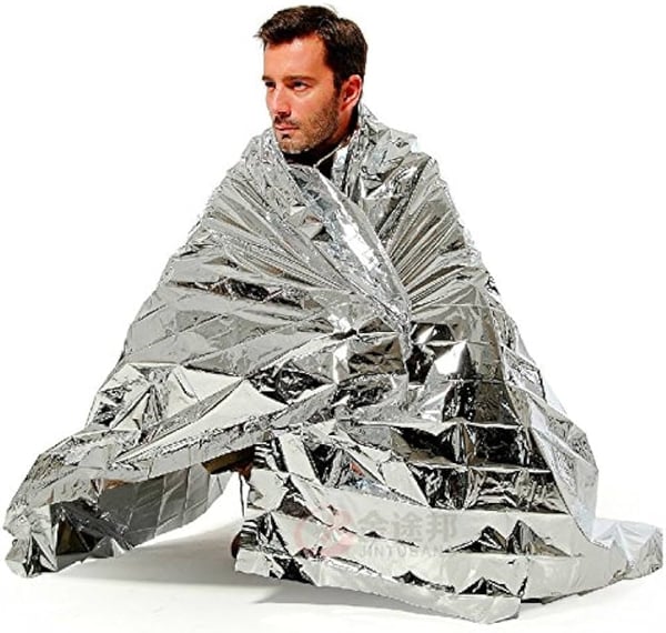 räddningsfilt aluminium, 12-PACK COGHLANS EMERGENCY BLANKET 8235
