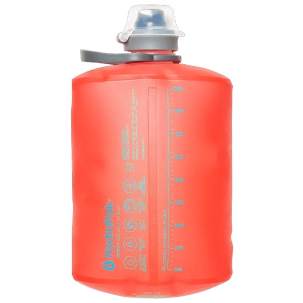 HYDRAPAK STOW 500 ML Redwood Red, mjuk vattenflaska
