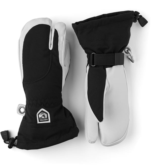 HESTRA HELI SKI FEMALE 3-FINGER Black/Offwhite