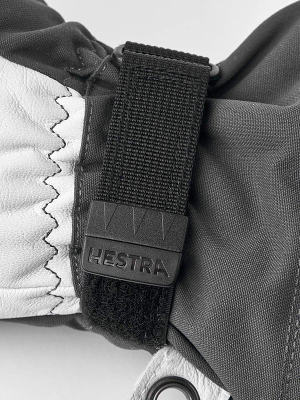HESTRA ARMY LEATHER HELI SKI 5-FINGER grey