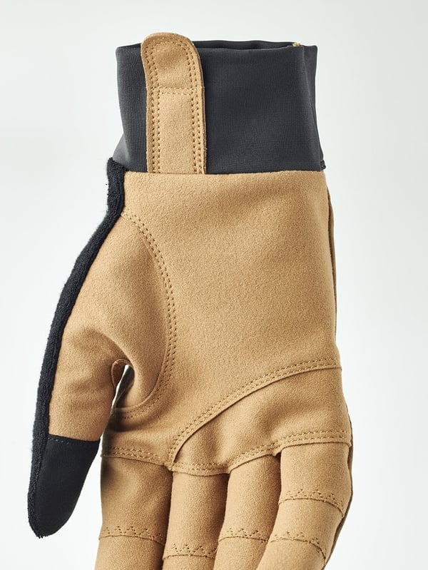 HESTRA ERGO GRIP RACE CUT 5-FINGER Light Brown/Dark Grey