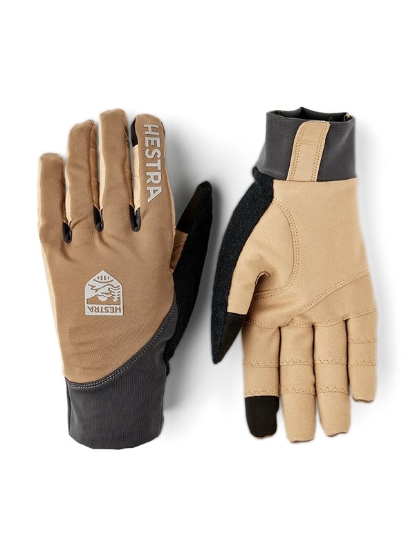 HESTRA ERGO GRIP RACE CUT 5-FINGER Light Brown/Dark Grey