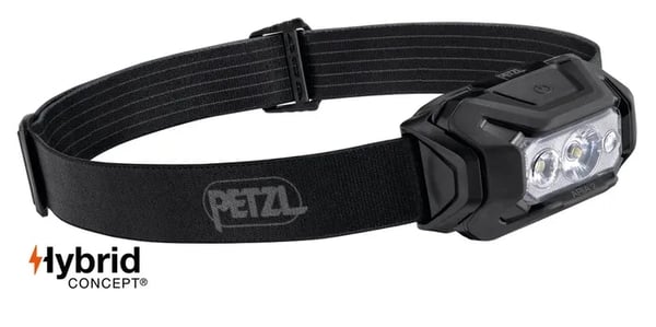 PETZL ARIA 2 RGB 450 lm, pannlampa med rött, blått, grönt ljus