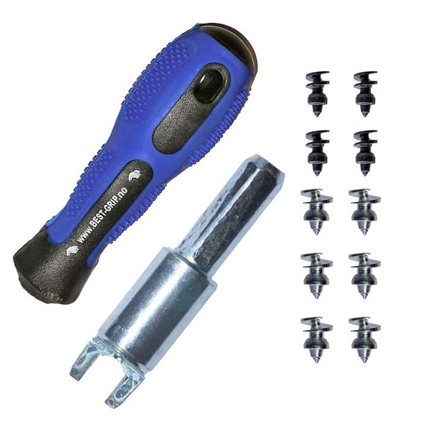 NORDIC GRIP 3000 KIT LARGE, 20 st skodubb med monteringsverktyg